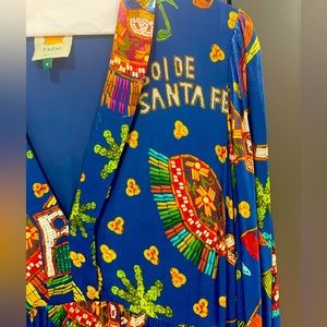 Farm Rio Santa Fe print maxi dress worn once size med